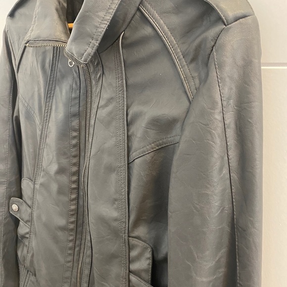 Vegan Leather Jacket - Picture 4 of 10